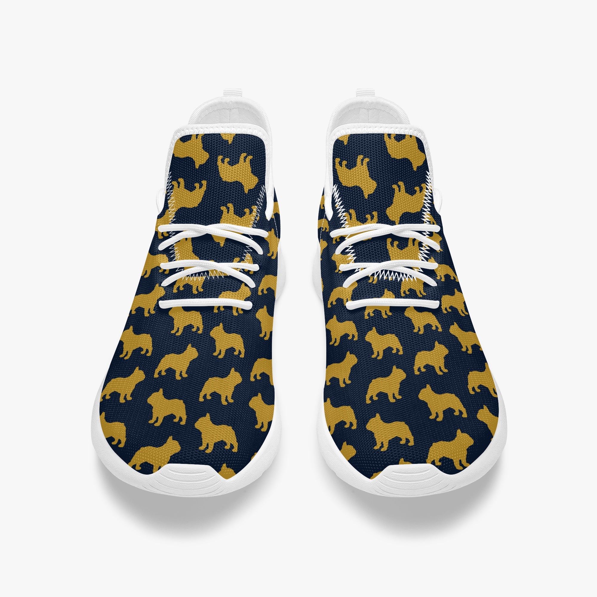 French Bulldog Classic Canvas Sneakers for Frenchie Enthusiasts-fadou