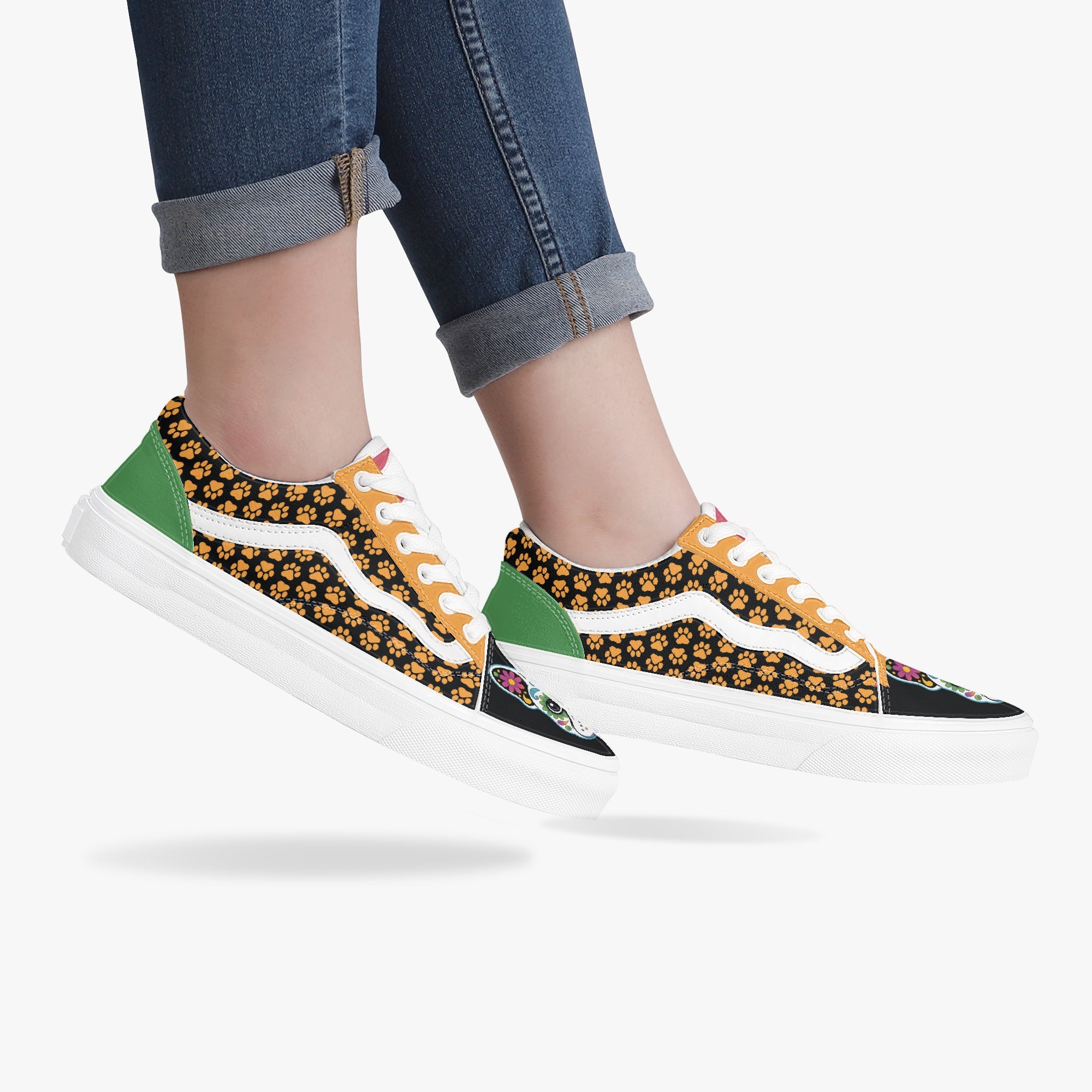 Frenchie Trendy High-Top Shoes for Frenchie Enthusiasts-fadou