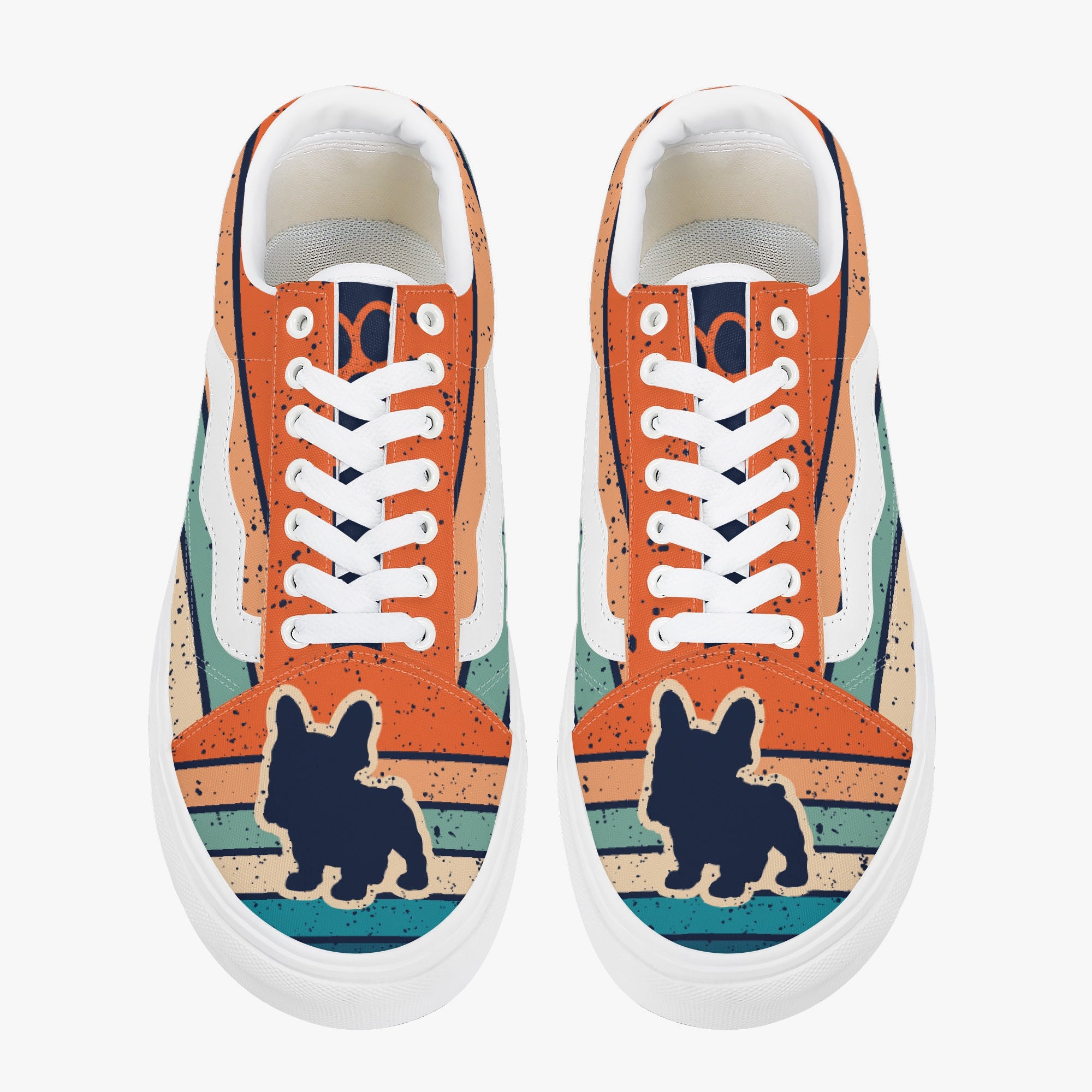French Bulldog Trendy High-Top Shoes for Bulldog Owners-fadou