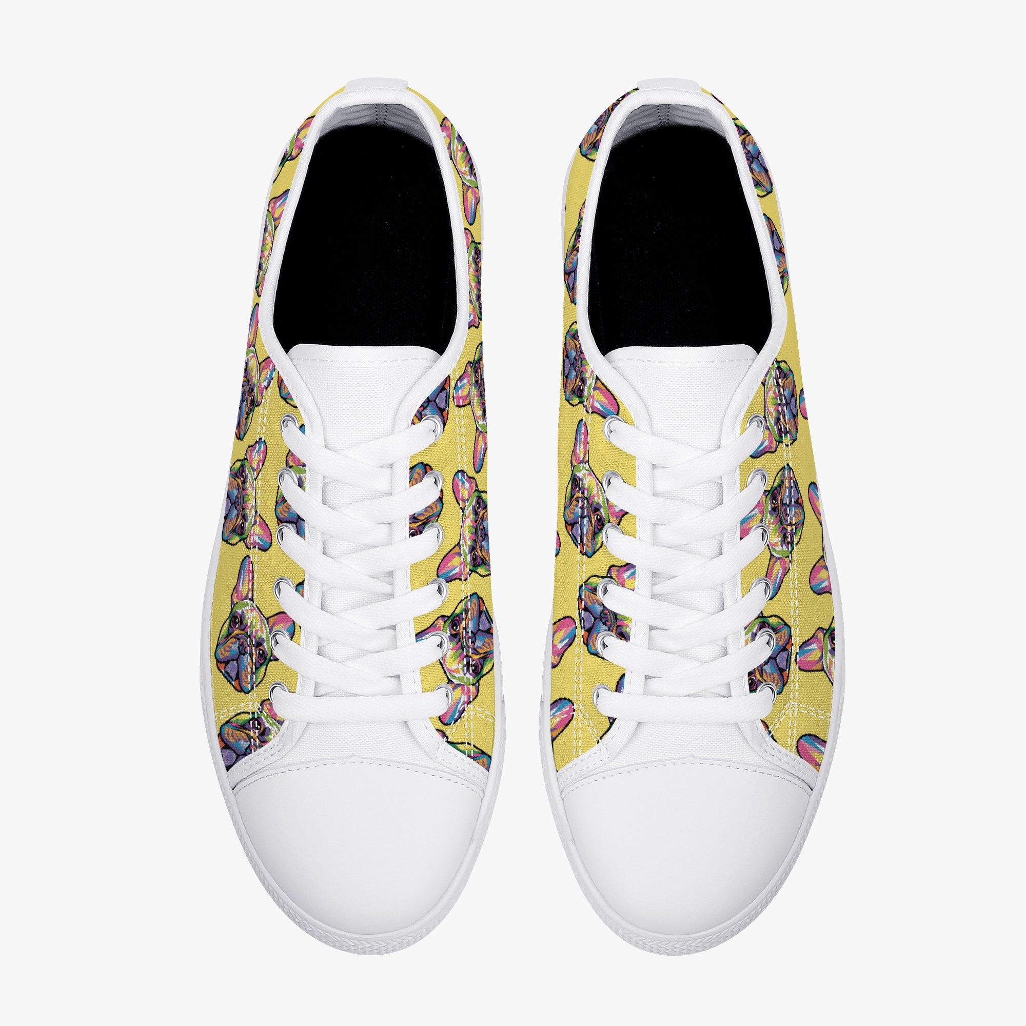 French Bulldog Low-Top Casual Footwear for Frenchie Fans-fadou
