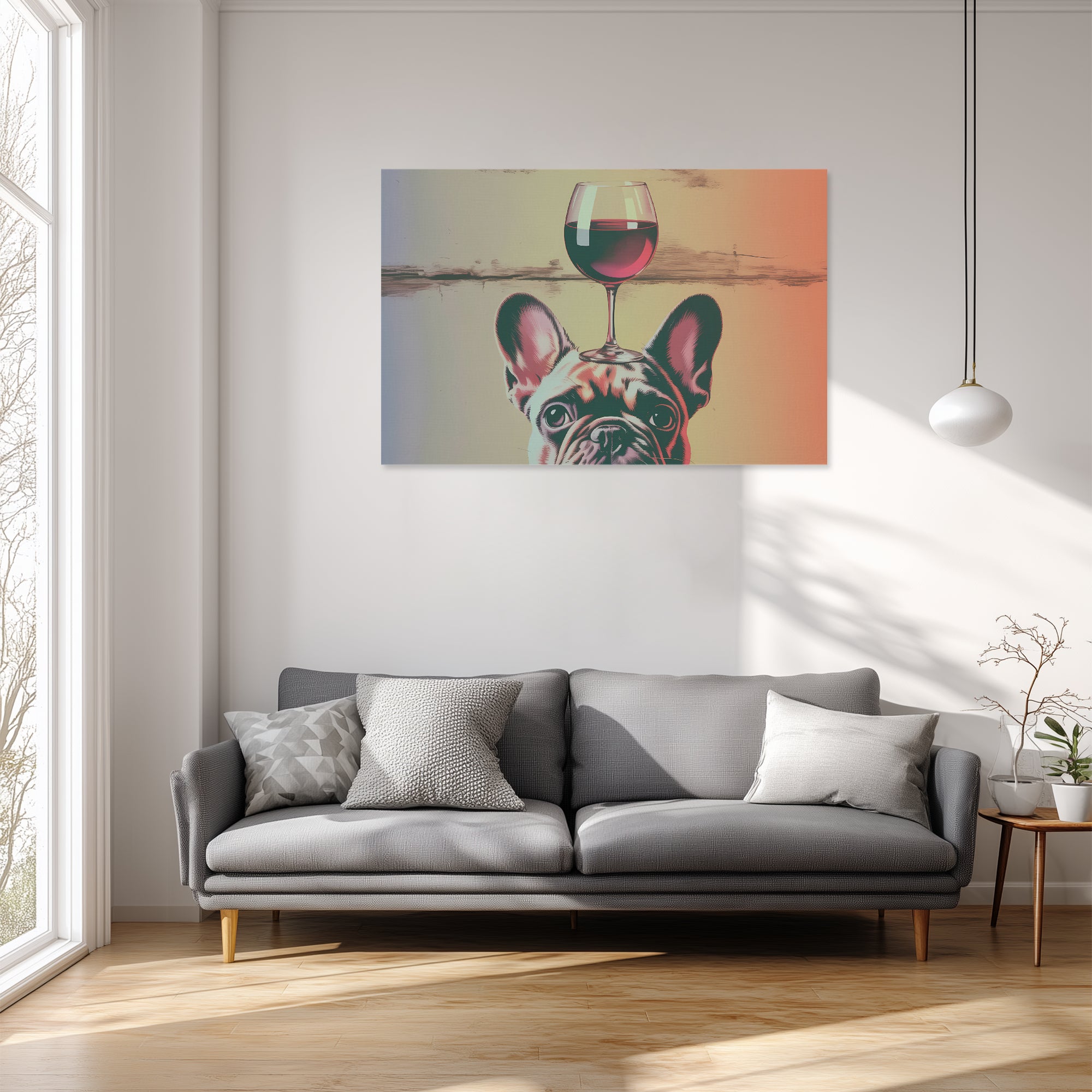 French Bulldog Adorable Decorative Canvas for Dog Lovers-fadou