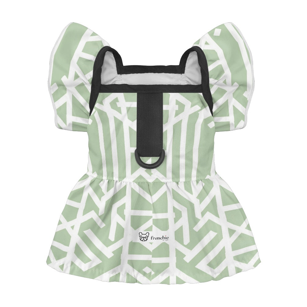 Kaia French Bulldog Summer Dress for Outdoor Adventures-fadou