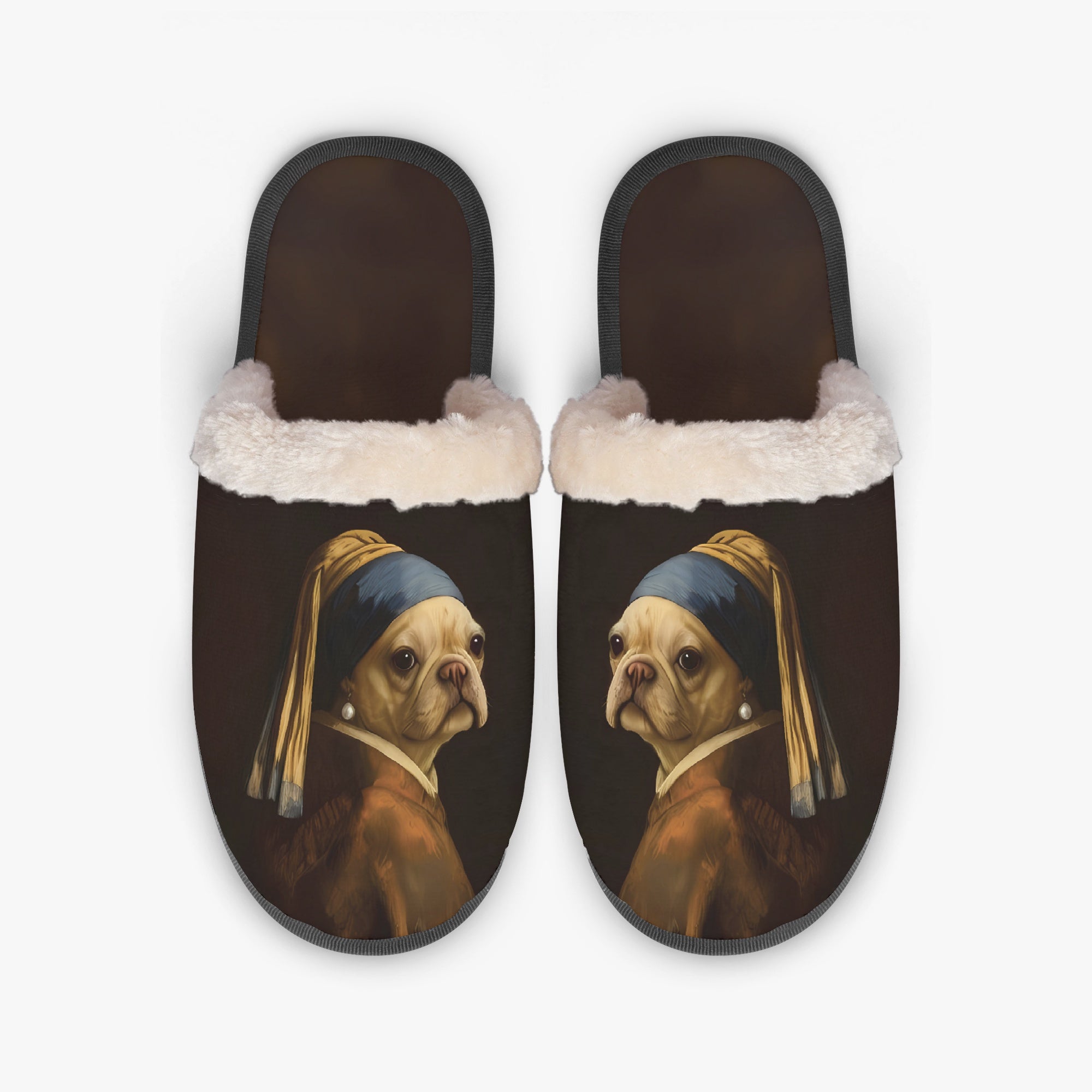 Loaf French Bulldog Cozy Slippers for Frenchie Enthusiasts-fadou