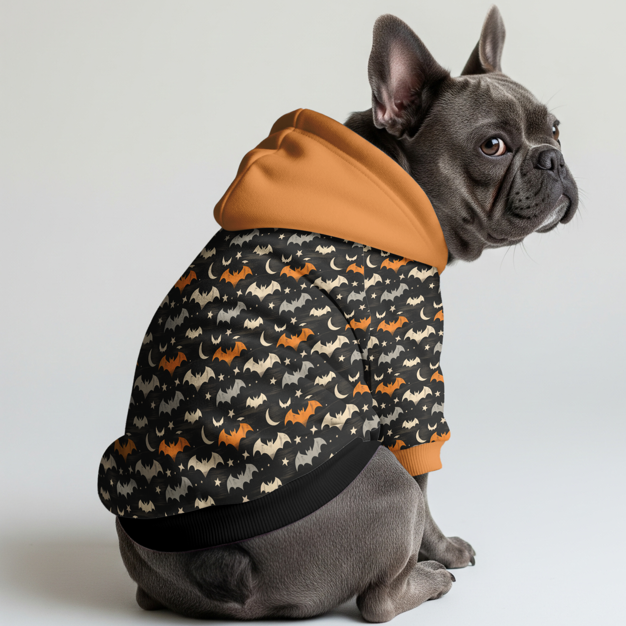 French Bulldog Halloween Pet Sweatshirt for Stocky Dogs-fadou