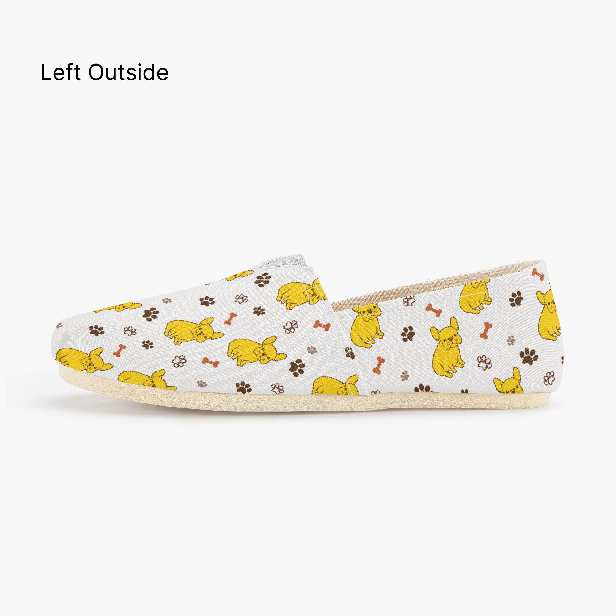 French Bulldog Casual High-Top Shoes for Bulldog Owners-fadou