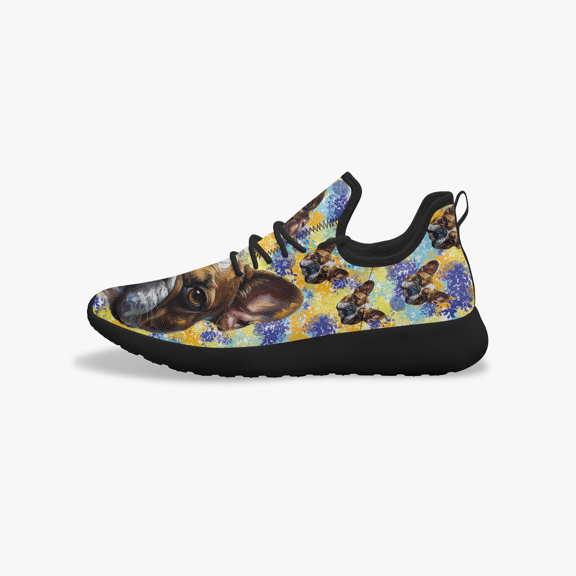 Frenchie Classic High-Top Shoes for Frenchie Enthusiasts-fadou