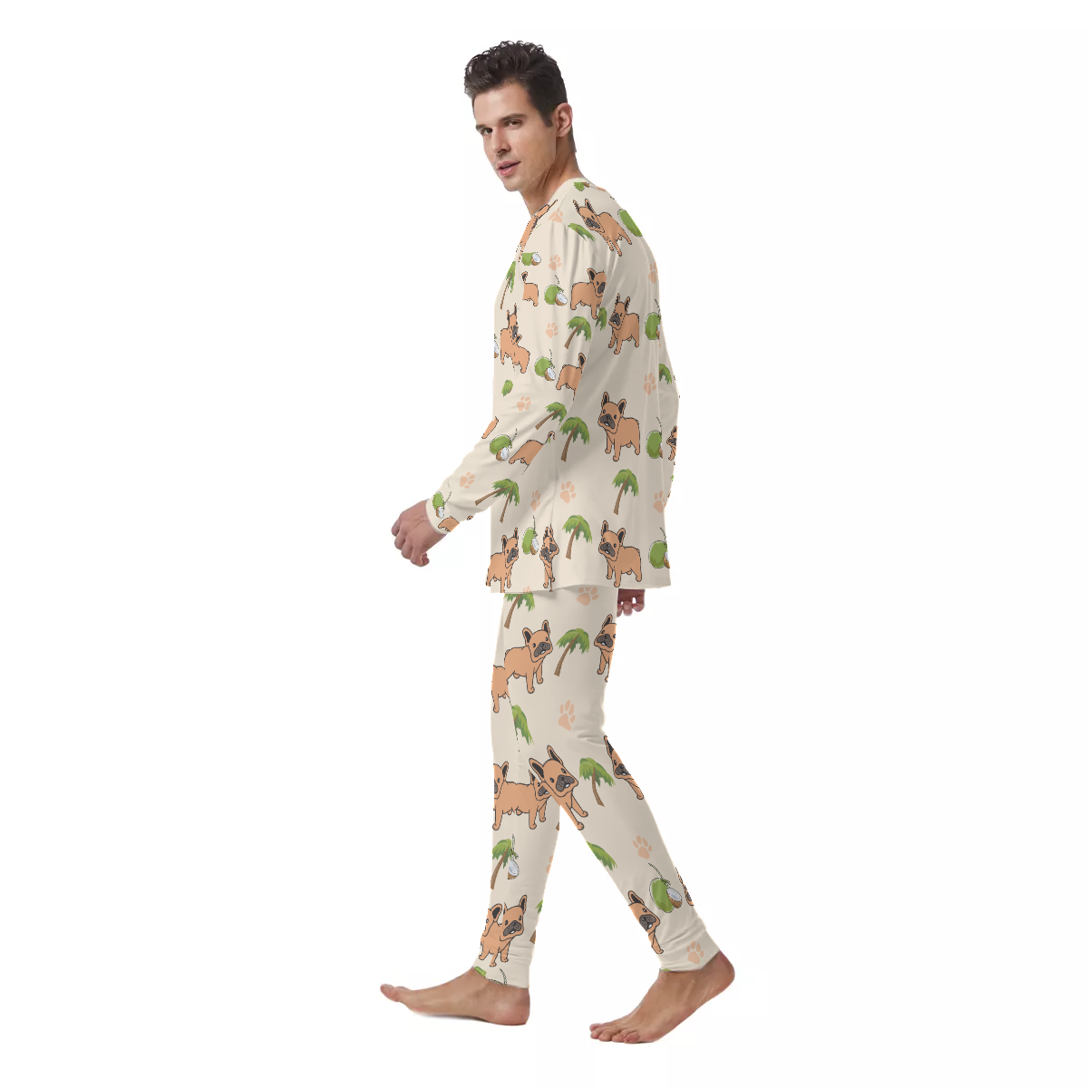 French Bulldog Cozy Pajama Set for Frenchie Enthusiasts-fadou