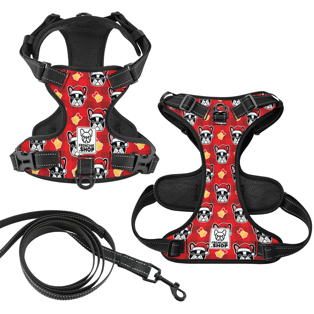French Bulldog No-Pull Walking Harness for Training Sessions-fadou