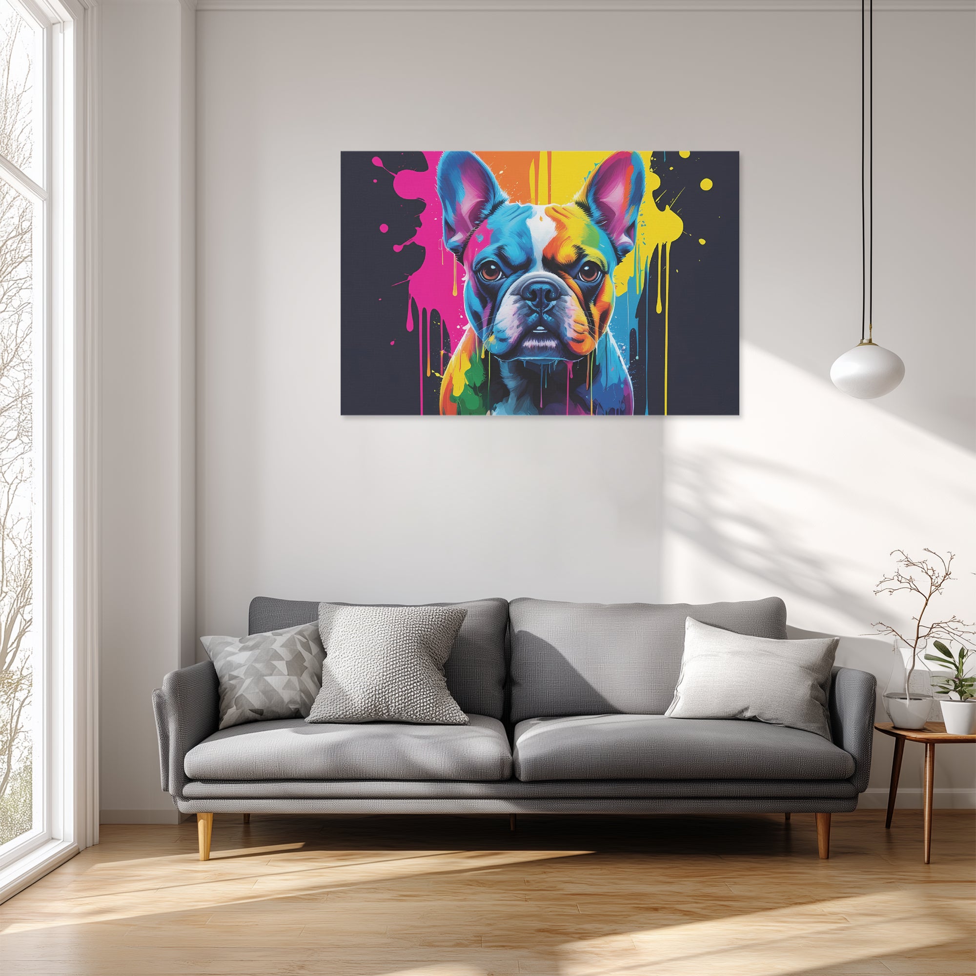 Frenchie Adorable Framed Poster for Frenchie Enthusiasts-fadou