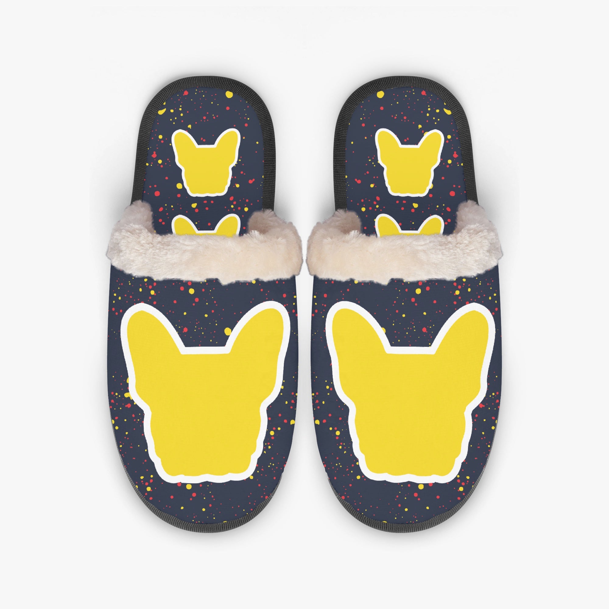 French Bulldog Winter Soft House Shoes for Frenchie Enthusiasts-fadou