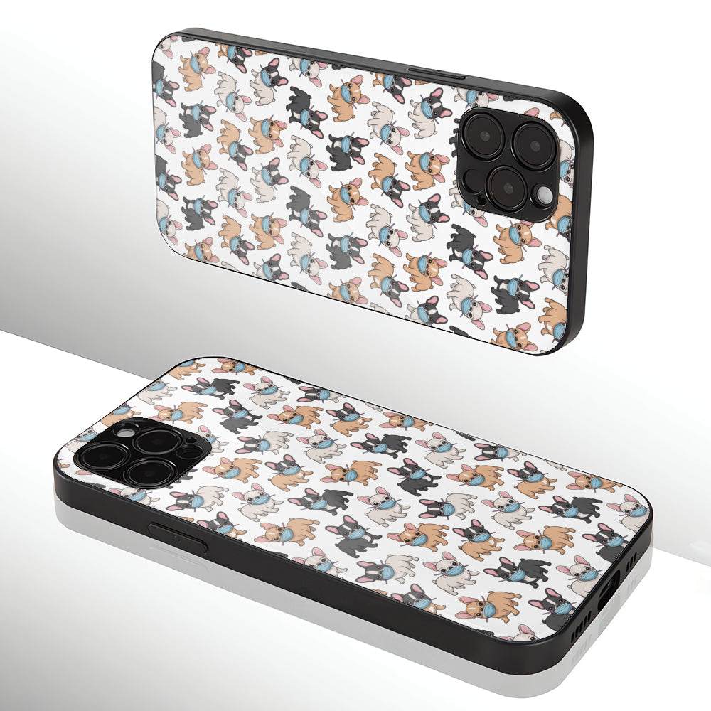 Gus - Iphone & Samsung Glass Case for Frenchie Enthusiasts-fadou