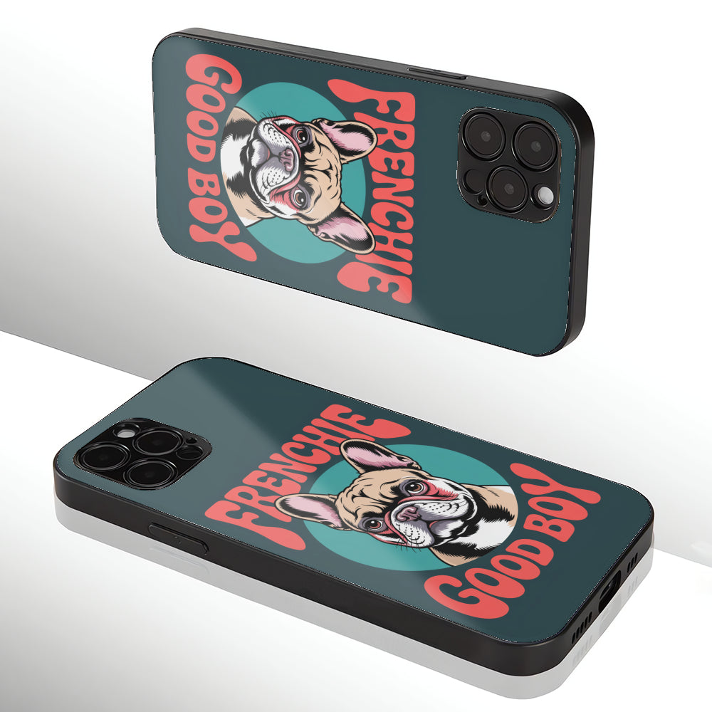 Paisley - Iphone & Samsung Glass Case for Bulldog Owners-fadou