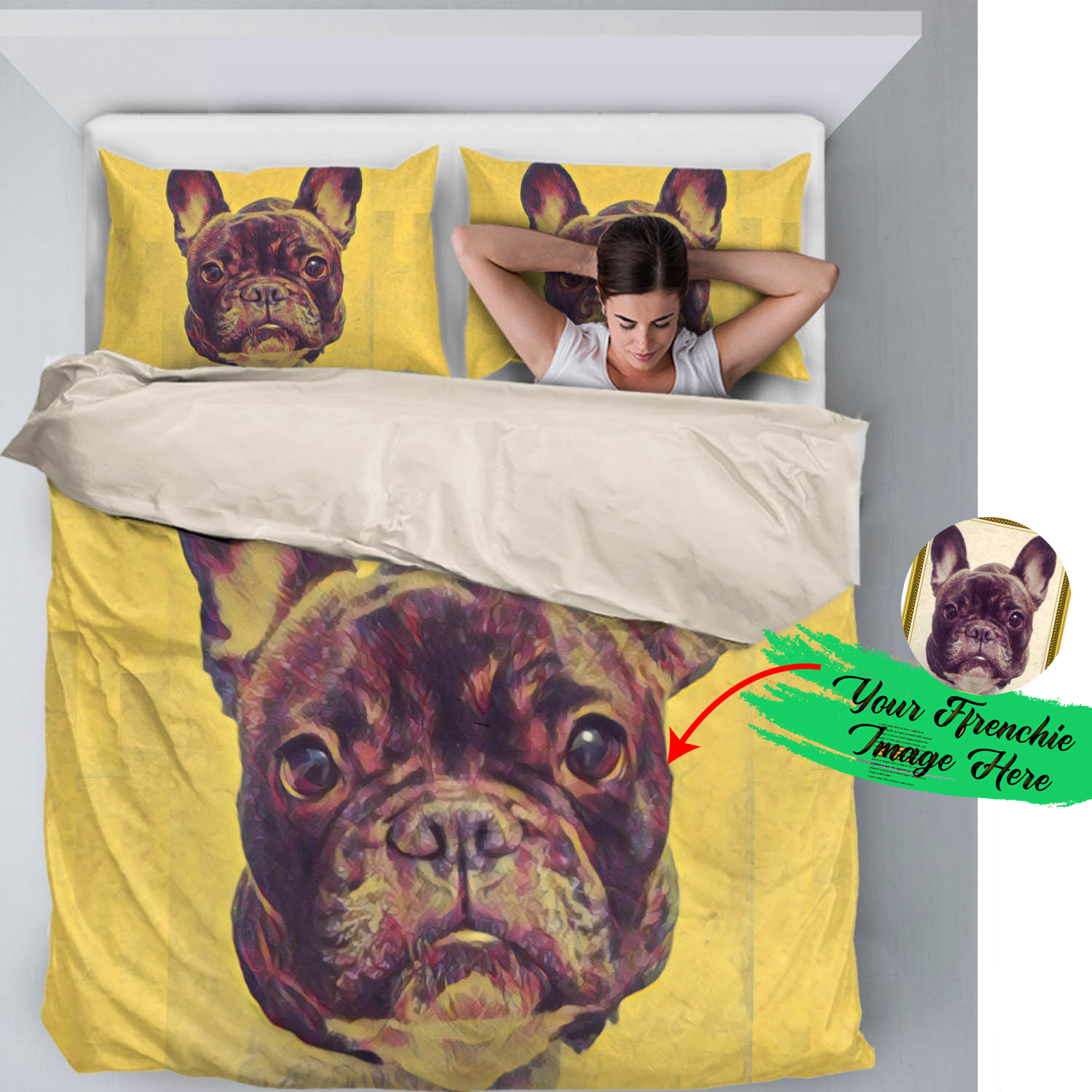 French Bulldog Custom Cozy Sofa Bed for French Bulldogs-fadou