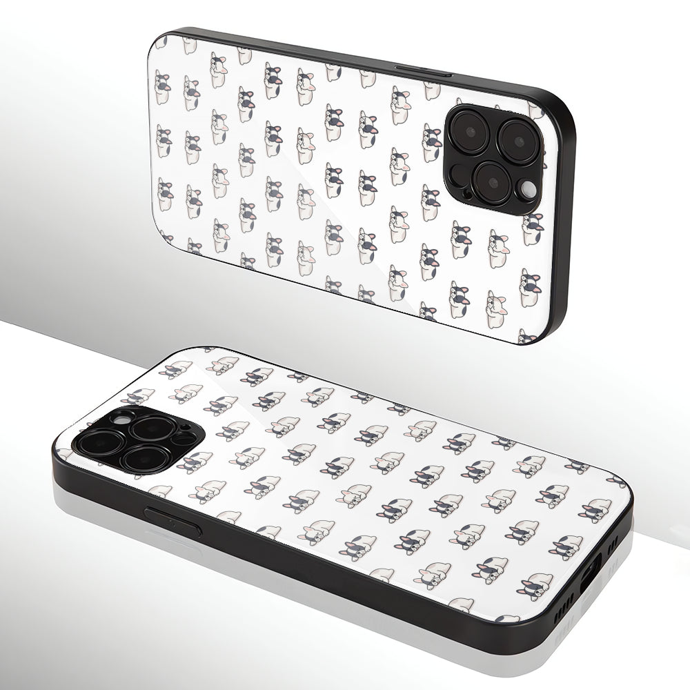 Oliver - Iphone & Samsung Glass Case for Frenchie Enthusiasts-fadou