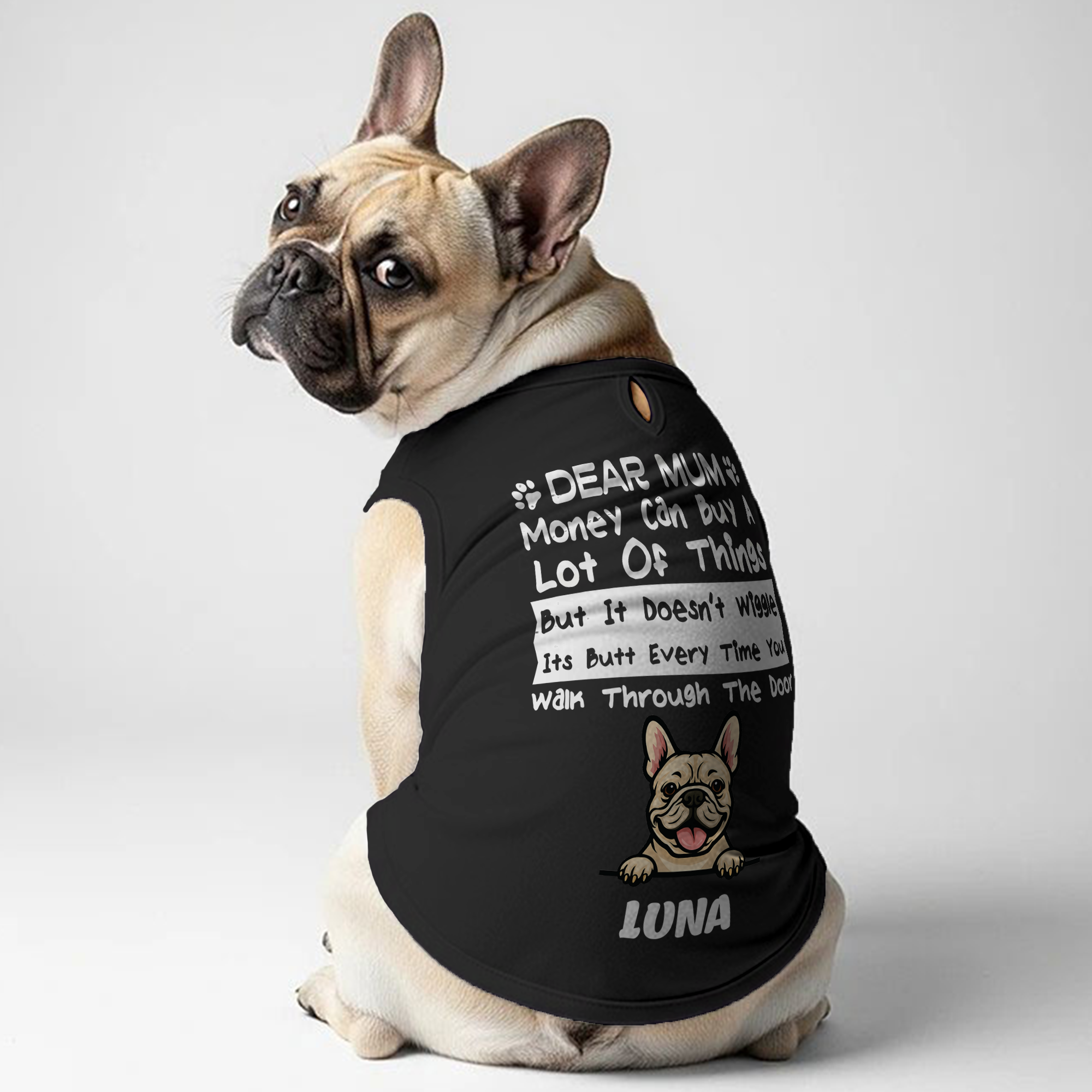 French Bulldog Personalized Dog Lover Tee for Frenchie Enthusiasts-fadou