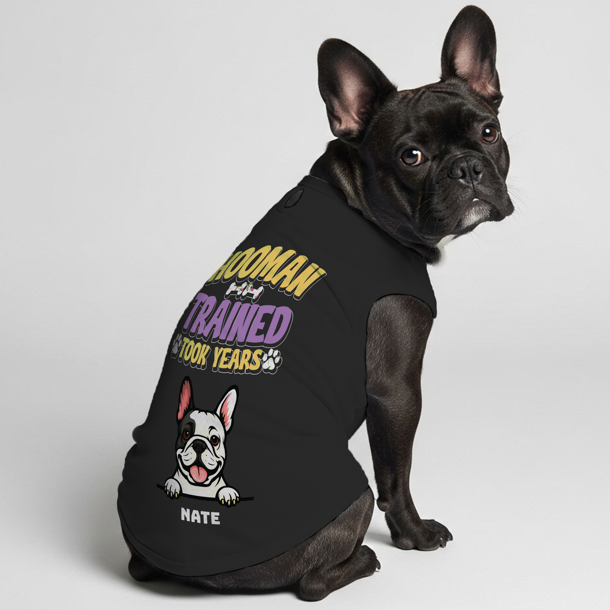 French Bulldog Personalized Graphic Tee for Bulldog Owners-fadou