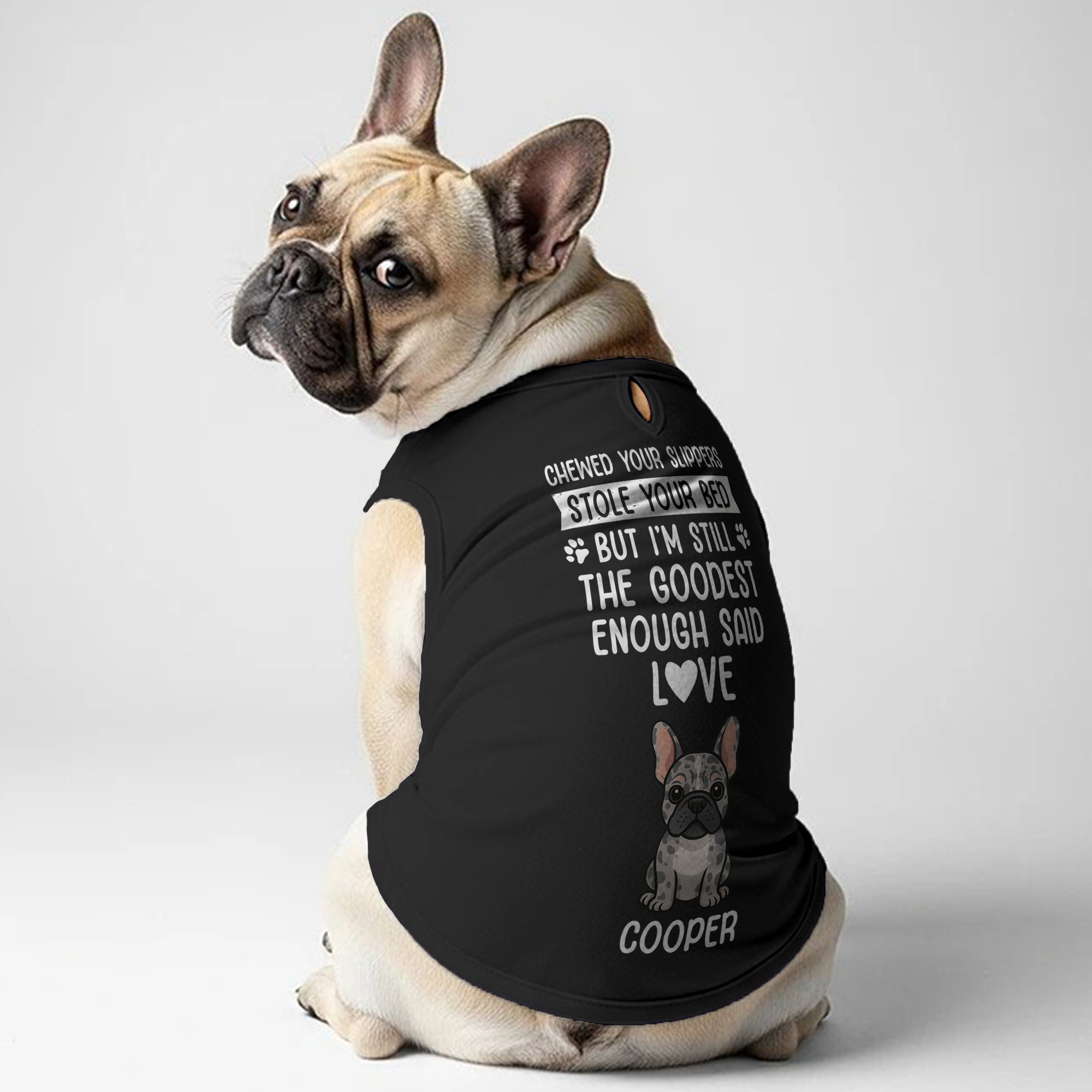 French Bulldog Personalized Pet Top for French Bulldogs-fadou