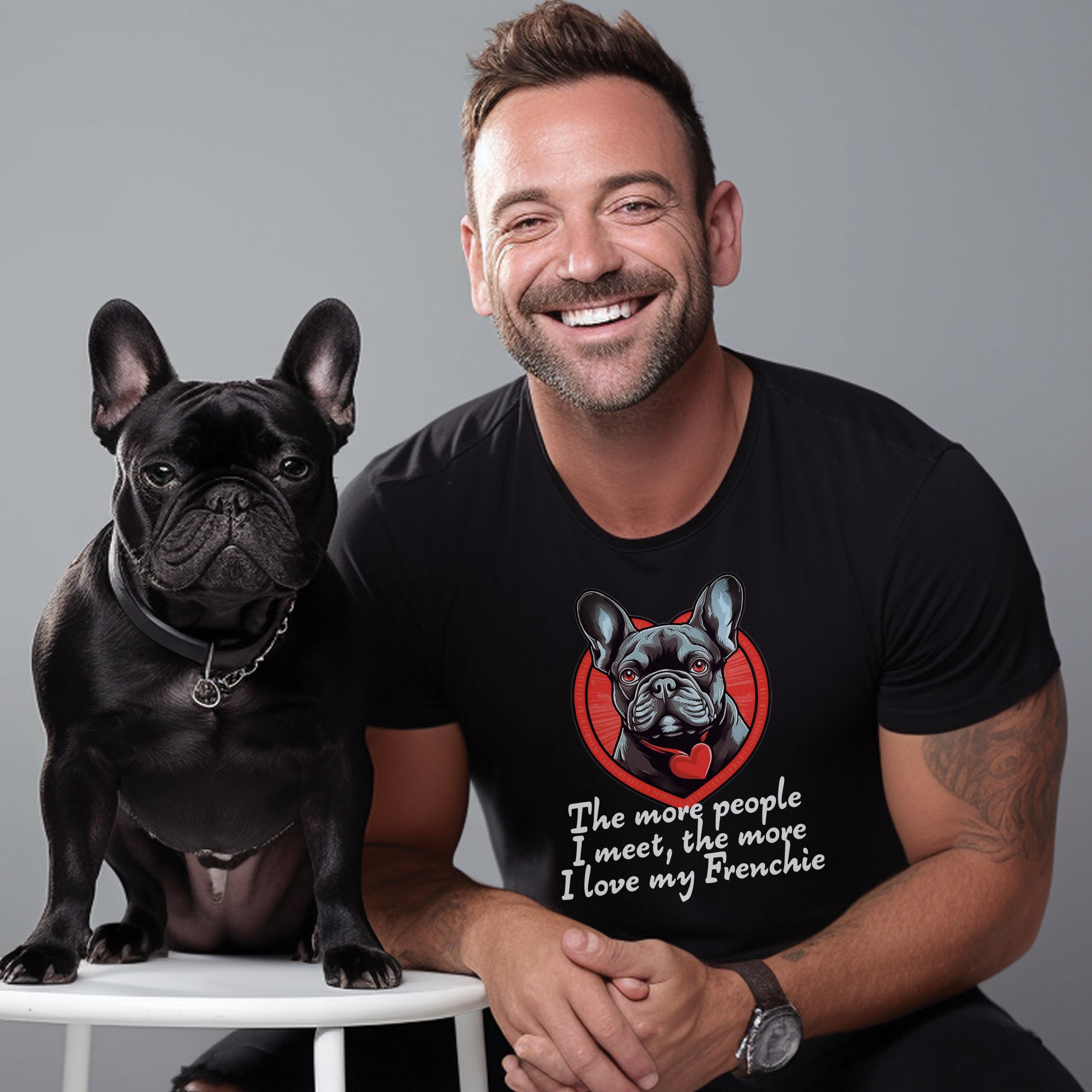 Frenchie's Best Friend - Unisex T-Shirt for Everyday Wear-fadou
