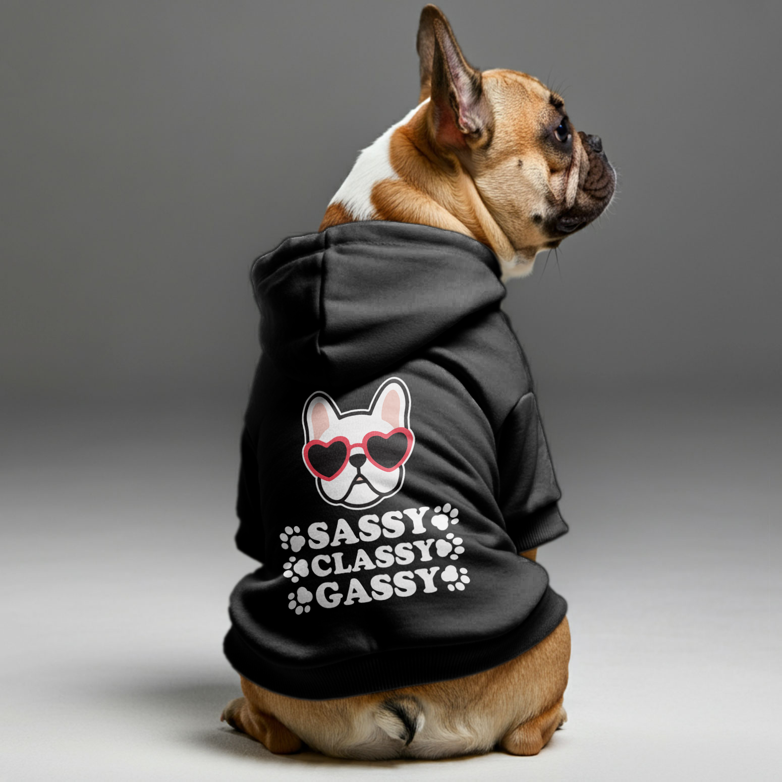 French Bulldog Cozy Dog Mom Hoodie for Frenchie Enthusiasts-fadou