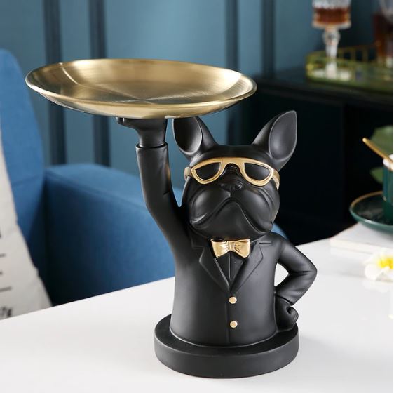 Decorella™ - French Bulldog Statue Storage Tray for Cozy Nights-fadou