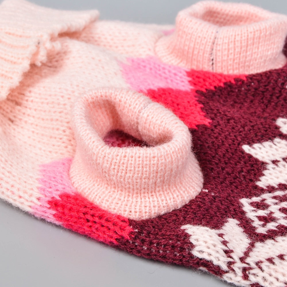 French Bulldog Christmas Knit Sweater for Brachycephalic Dogs-fadou