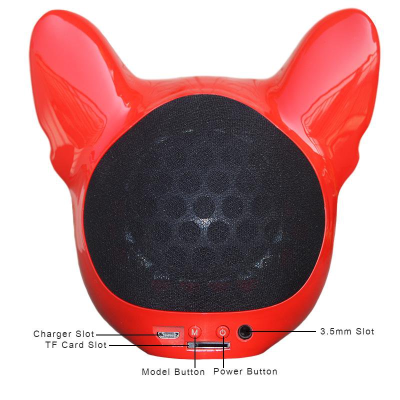 French Bulldog BT Speaker for Travel Comfort and Safety-fadou