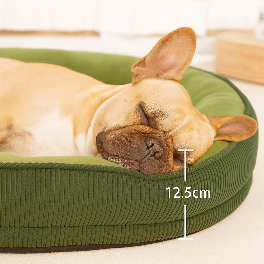 French Bulldog Cozy Dog Lounger for Brachycephalic Dogs-fadou