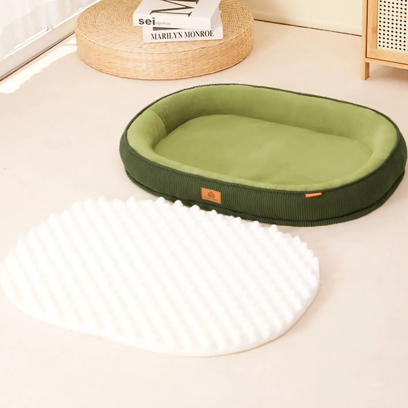 French Bulldog Cozy Dog Lounger for Brachycephalic Dogs-fadou