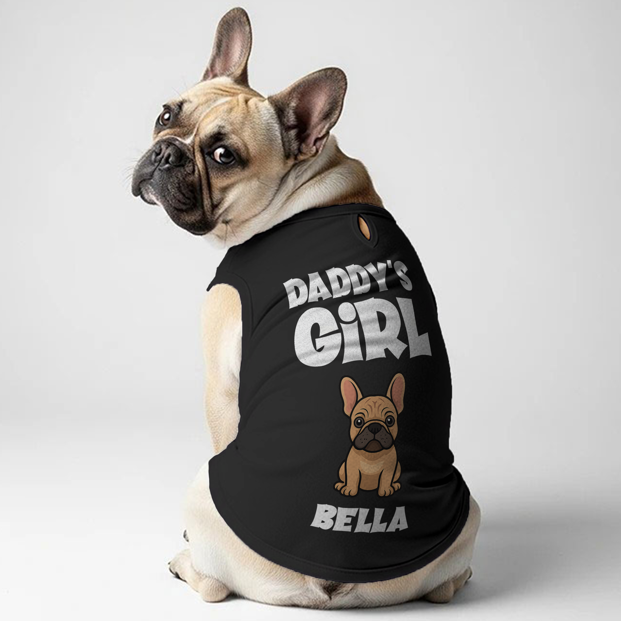Custom Personalized Cotton T-Shirt for Frenchie Enthusiasts-fadou