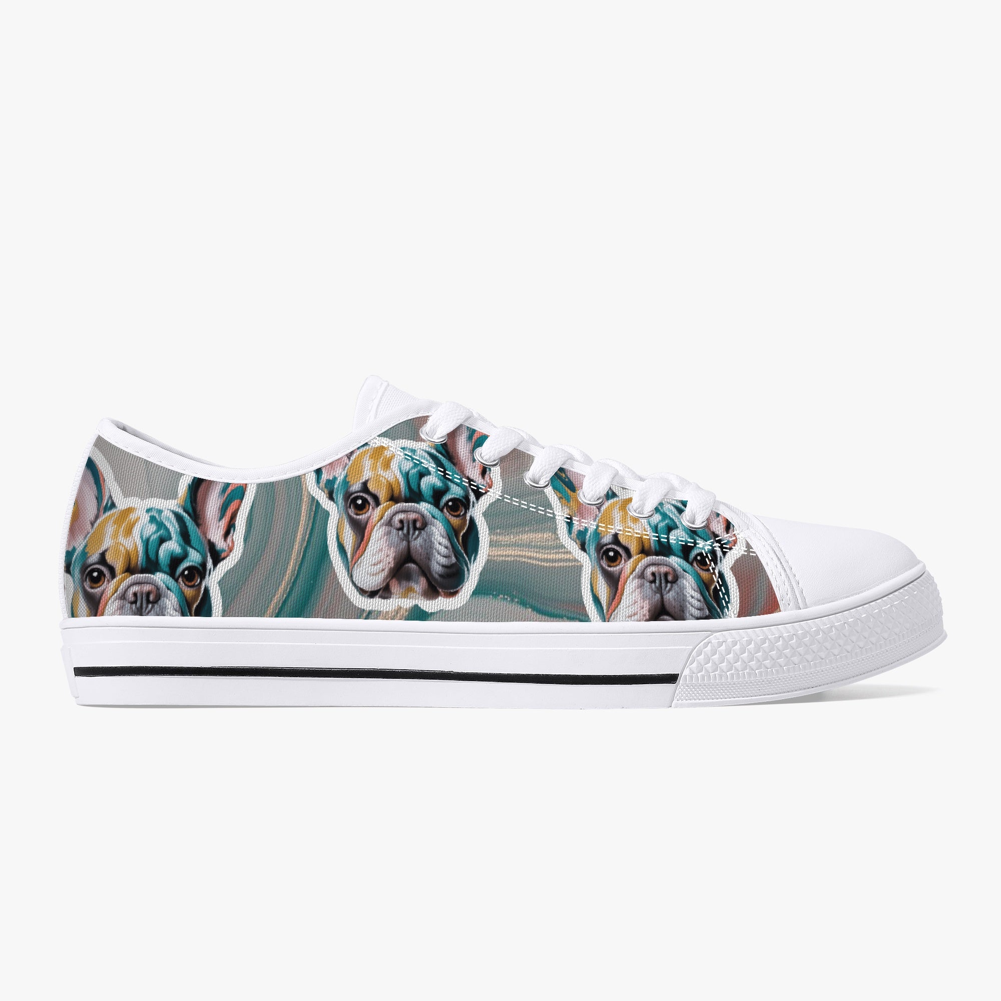 Low-Top Classic High-Top Shoes for Frenchie Enthusiasts-fadou