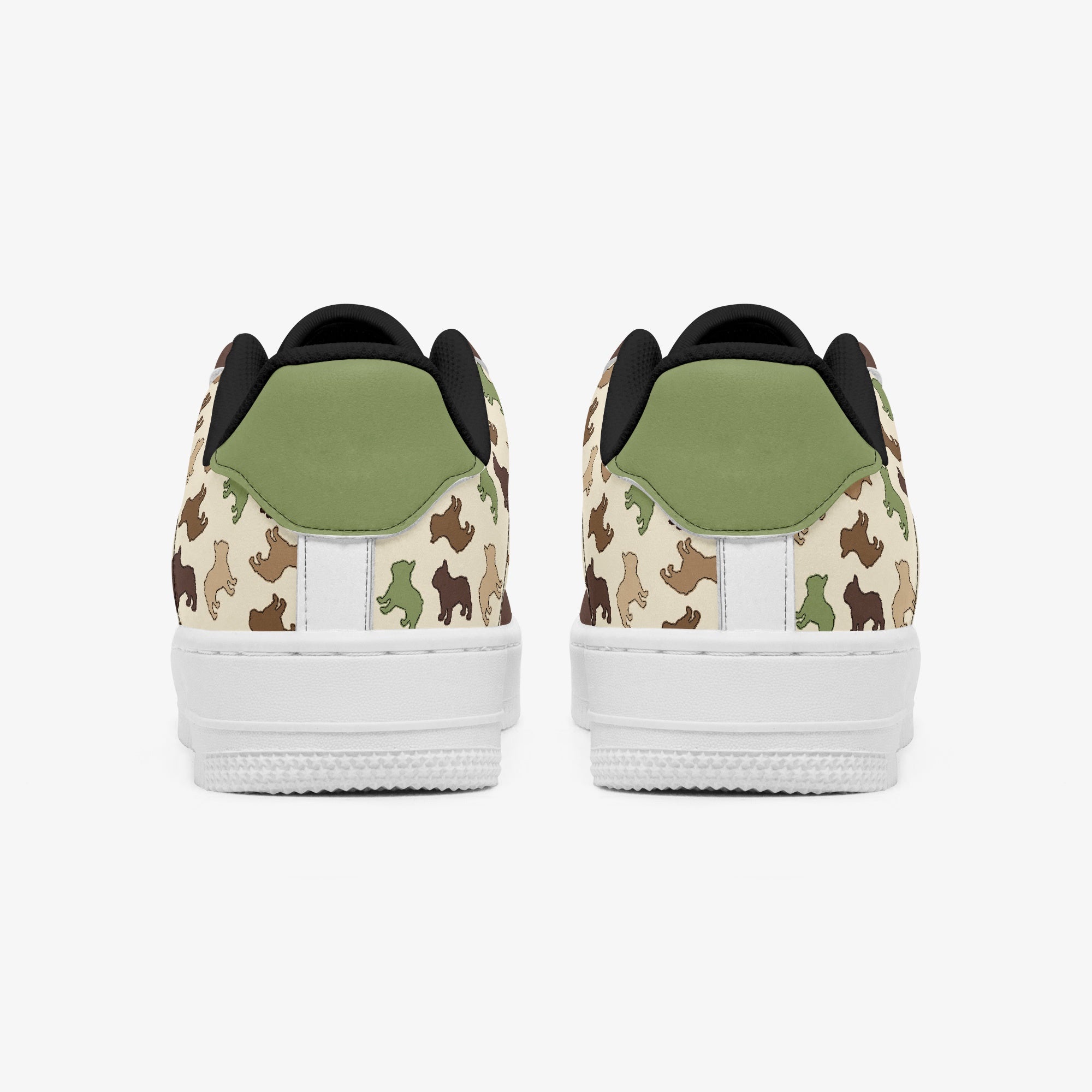 French Bulldog Leather Casual Footwear for Dog Park Days-fadou