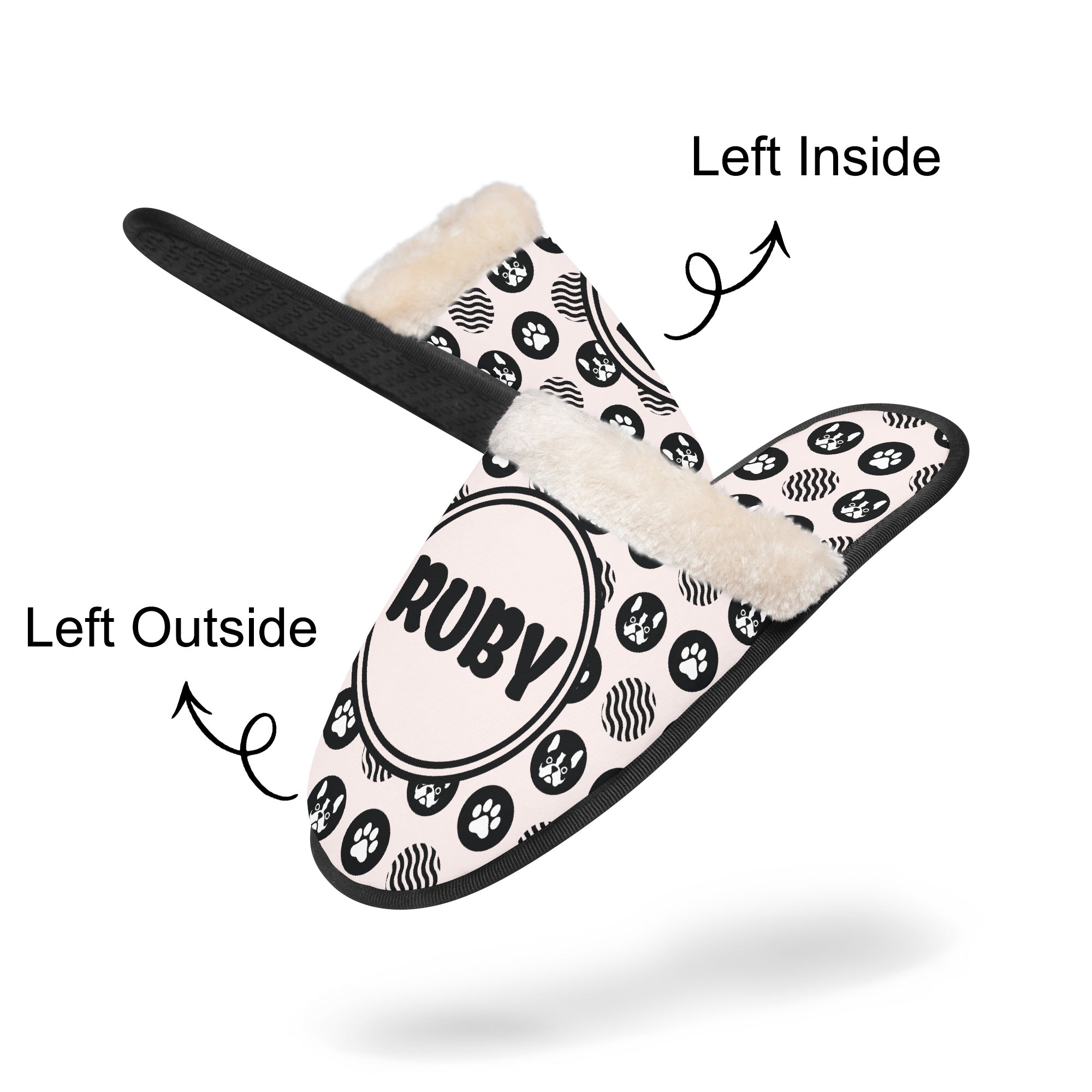 Personalized Cozy Soft House Shoes for Frenchie Enthusiasts-fadou