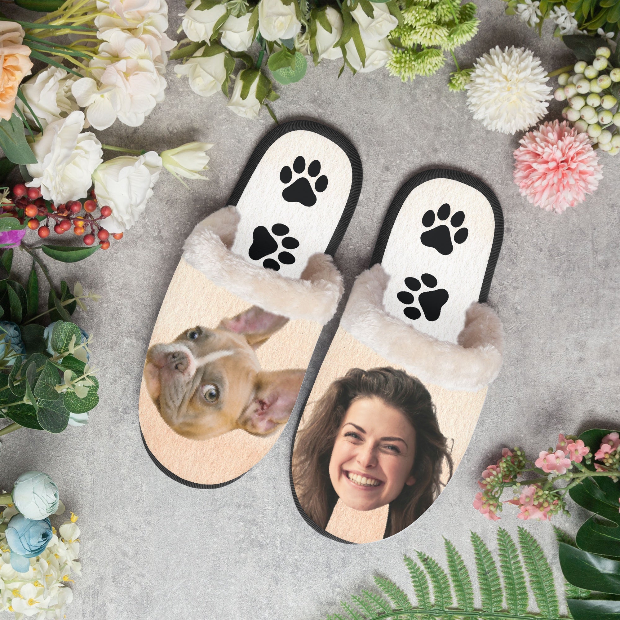 Personalized Cozy House Slippers for Frenchie Enthusiasts-fadou