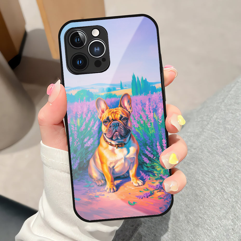 Bruno - Iphone & Samsung Glass Case for Frenchie Enthusiasts-fadou