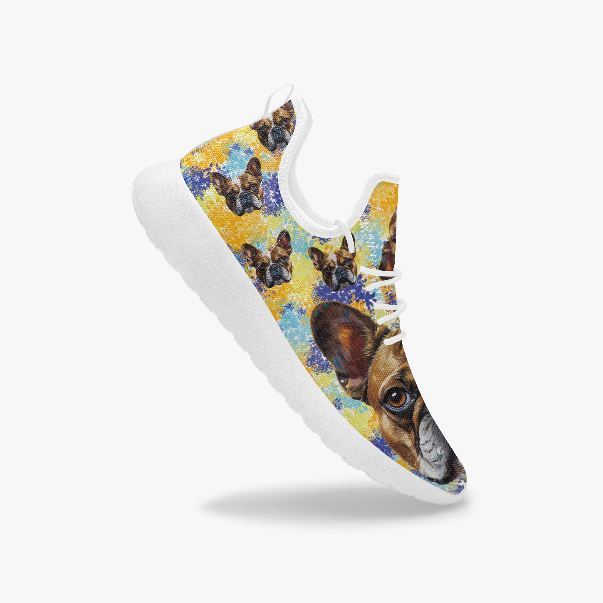 Frenchie Classic High-Top Shoes for Frenchie Enthusiasts-fadou