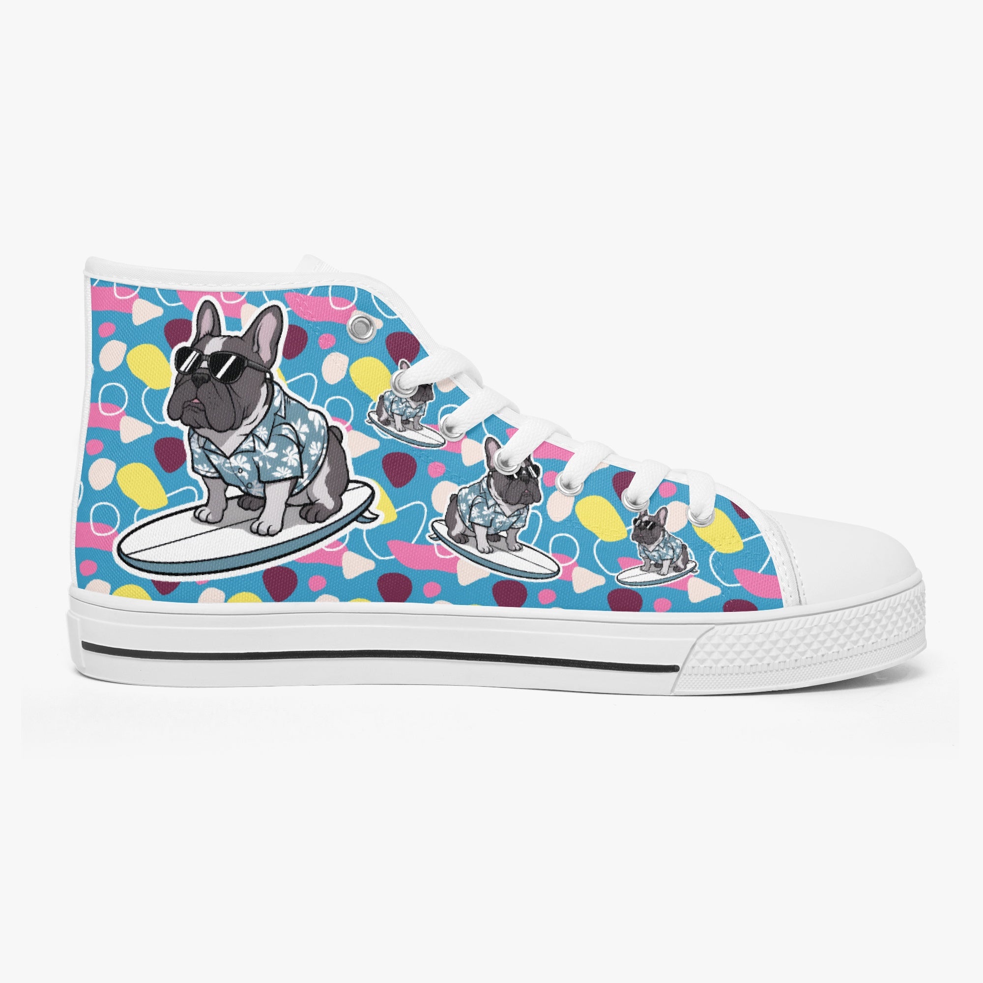 French Bulldog Classic Casual Footwear for Frenchie Enthusiasts-fadou