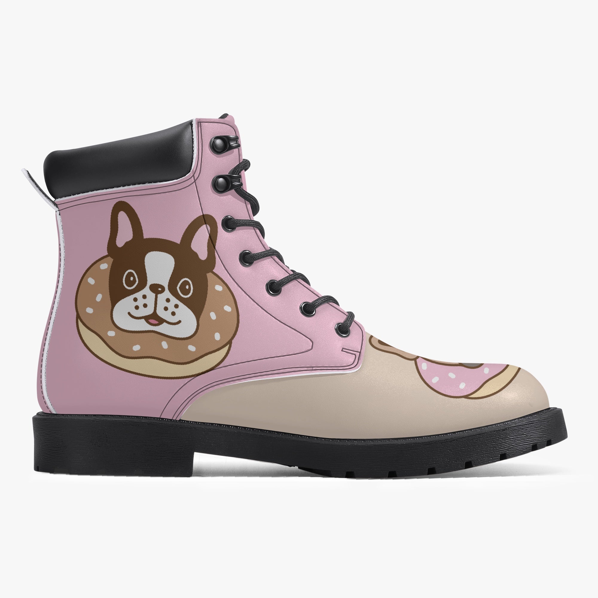 French Bulldog Casual Leather Boots for Dog Moms & Dads-fadou