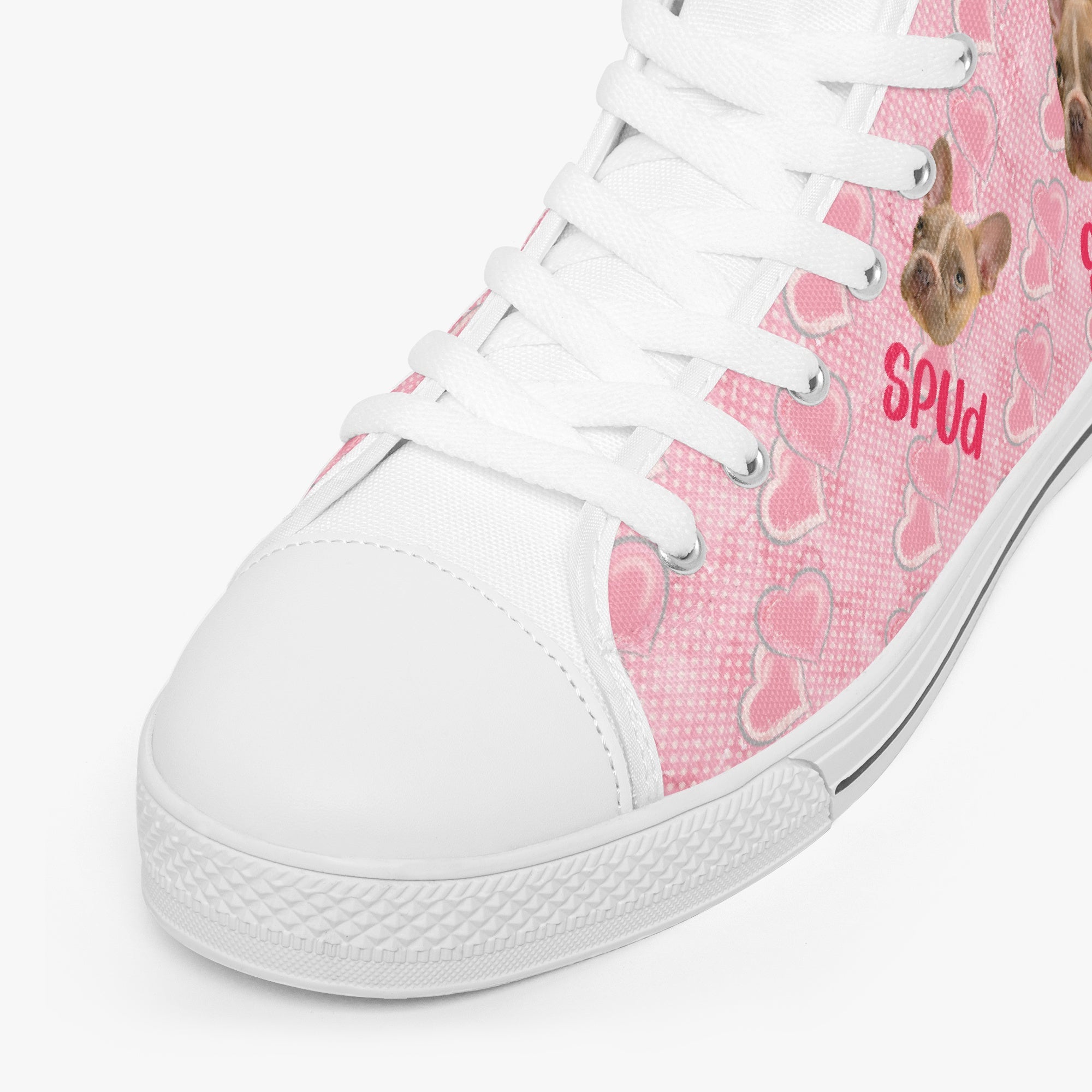 Waffle Personalized Classic Sneakers for Frenchie Enthusiasts-fadou