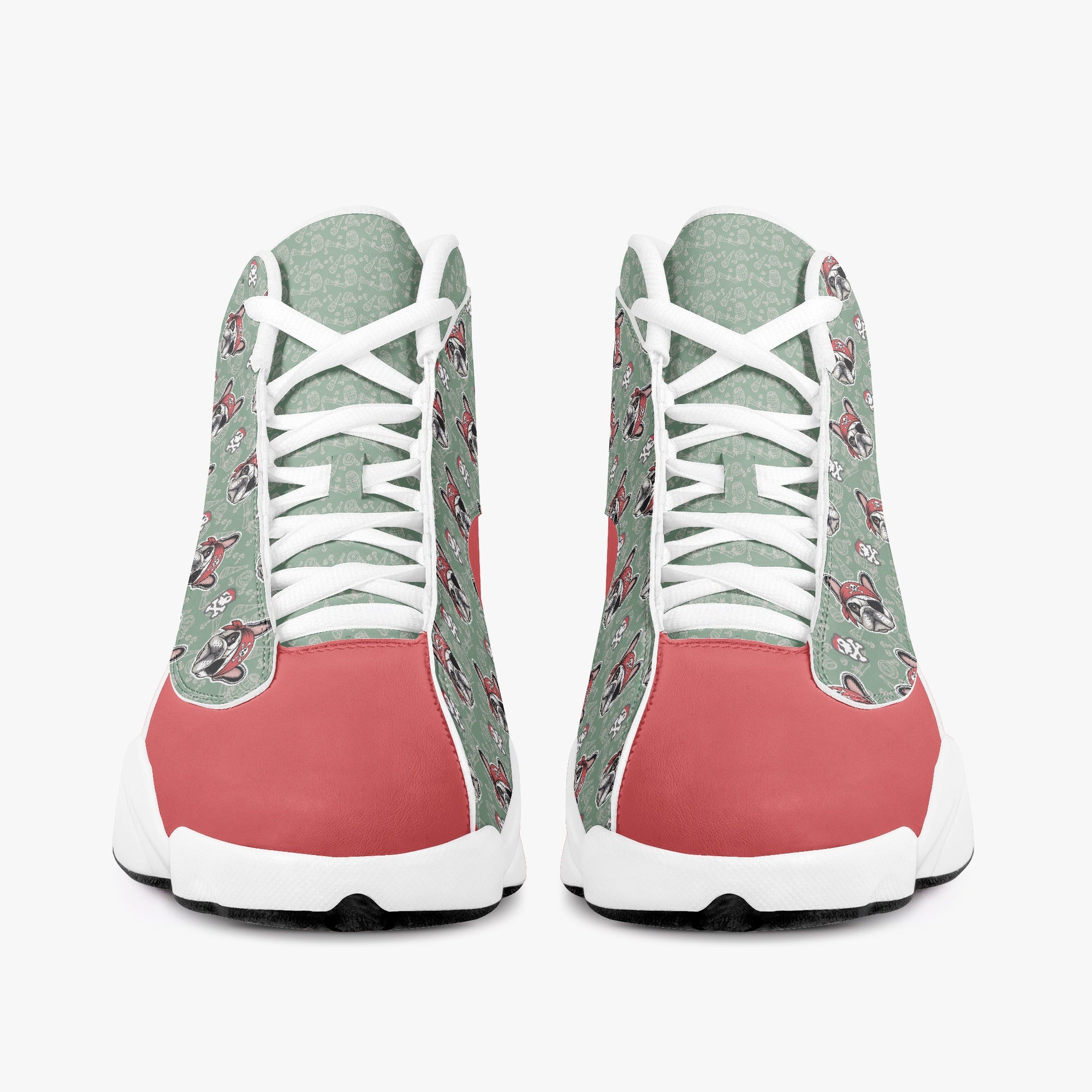 Maximus Frenchie High-Top Shoes for Frenchie Enthusiasts-fadou