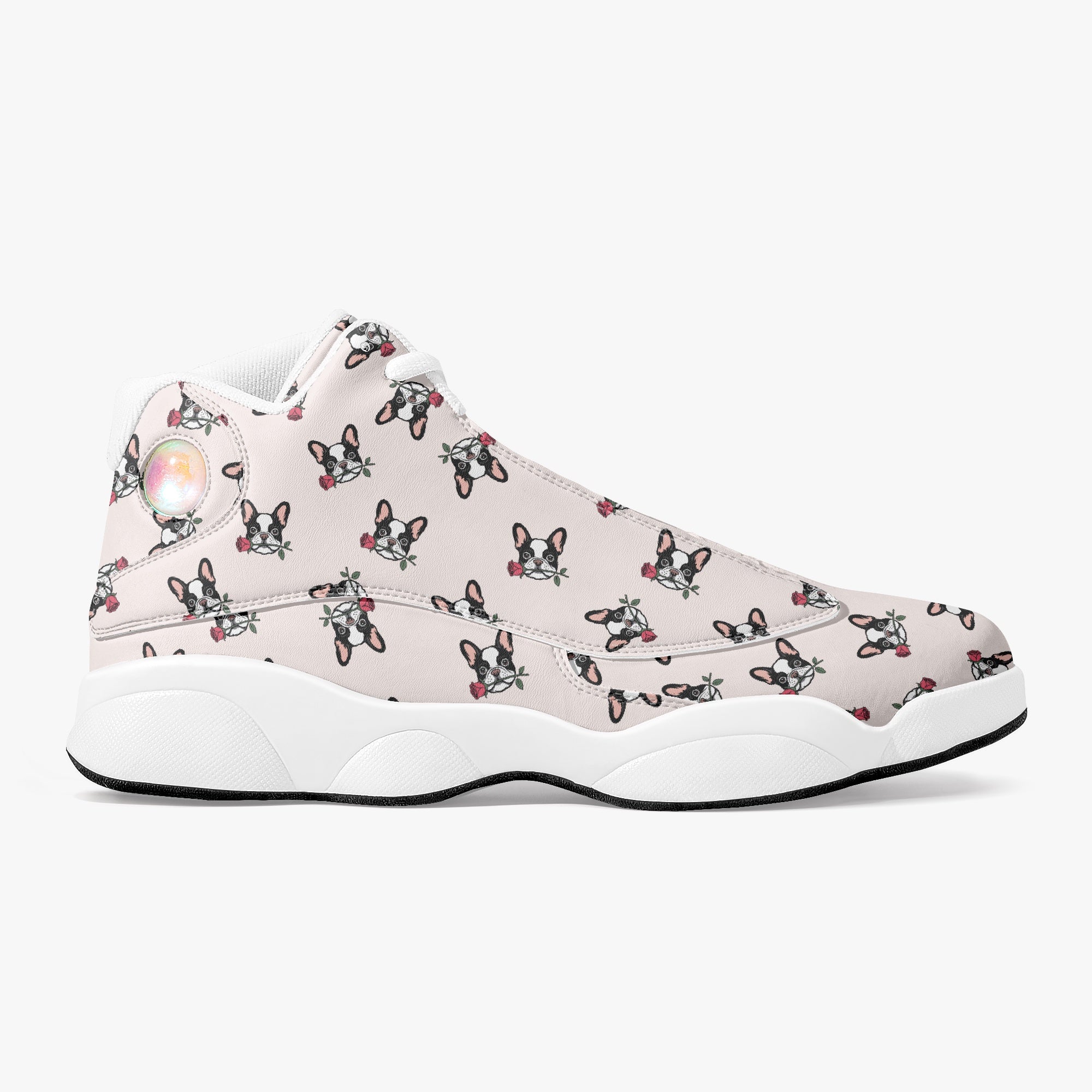 Reuben French Bulldog High-Top Shoes for Bulldog Owners-fadou