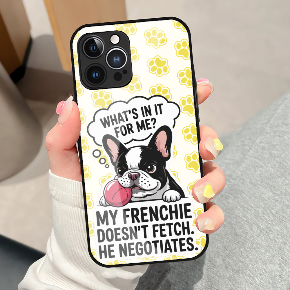 Lucy - Iphone & Samsung Glass Case for Frenchie Enthusiasts-fadou