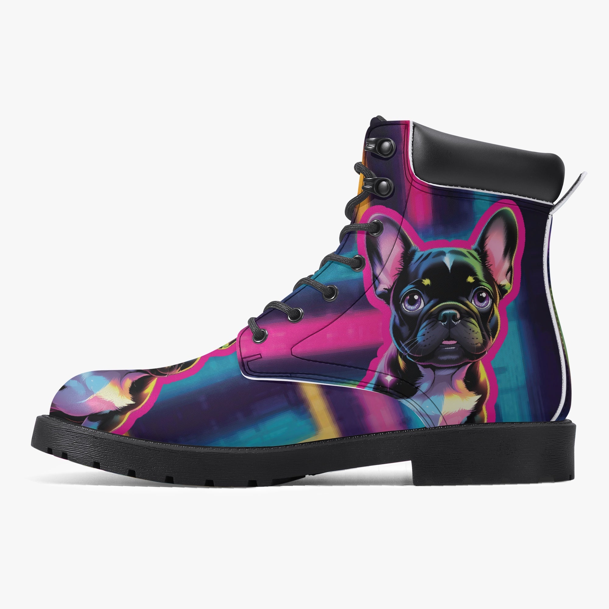 Adrienne Leather Ankle Booties for Frenchie Enthusiasts-fadou