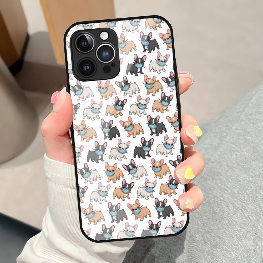 Gus - Iphone & Samsung Glass Case for Frenchie Enthusiasts-fadou