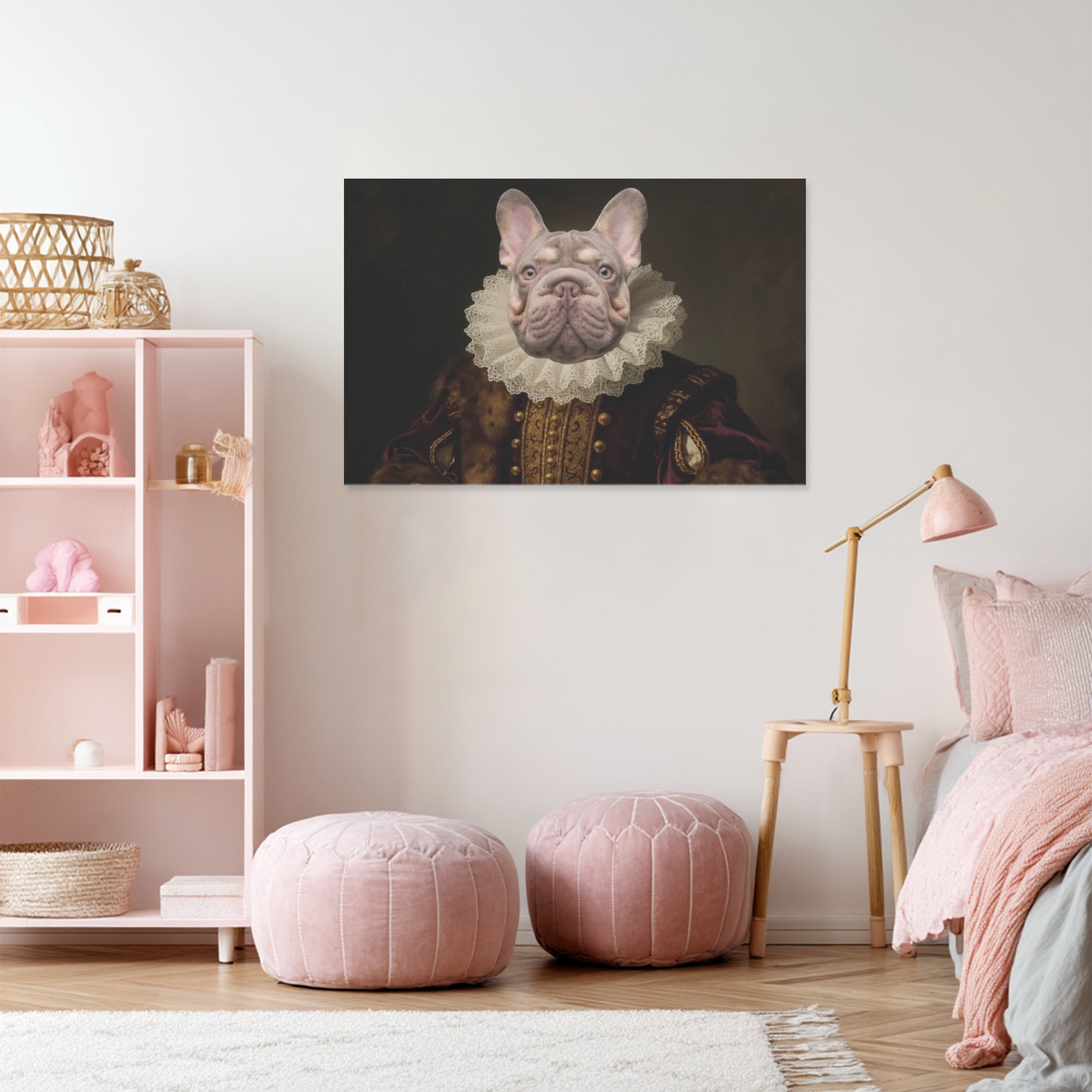 French Bulldog Personalized Decorative Canvas for Everyday Wear-fadou