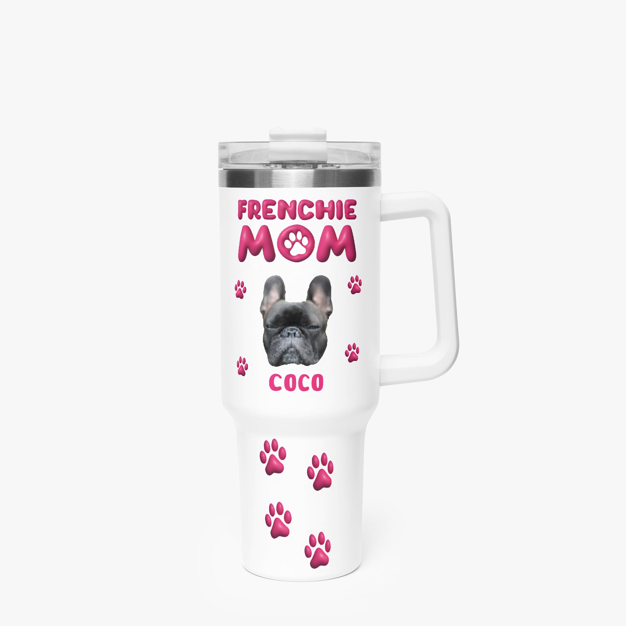 French Bulldog Personalized Insulated Cup for Dog Moms & Dads-fadou