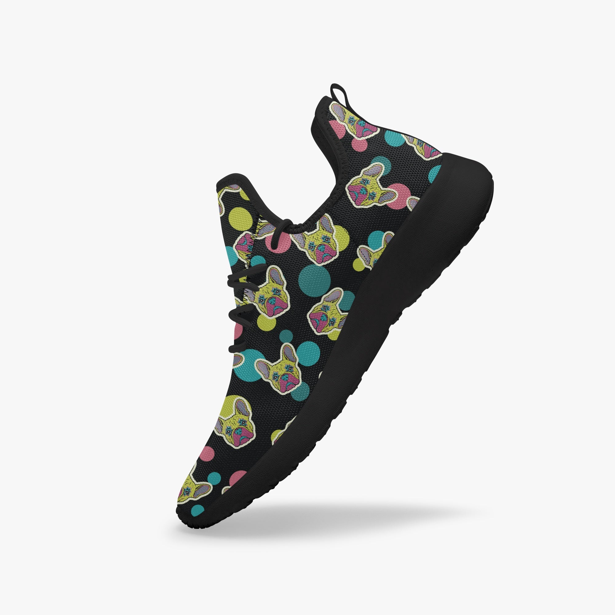French Bulldog Classic High-Top Shoes for Bulldog Owners-fadou