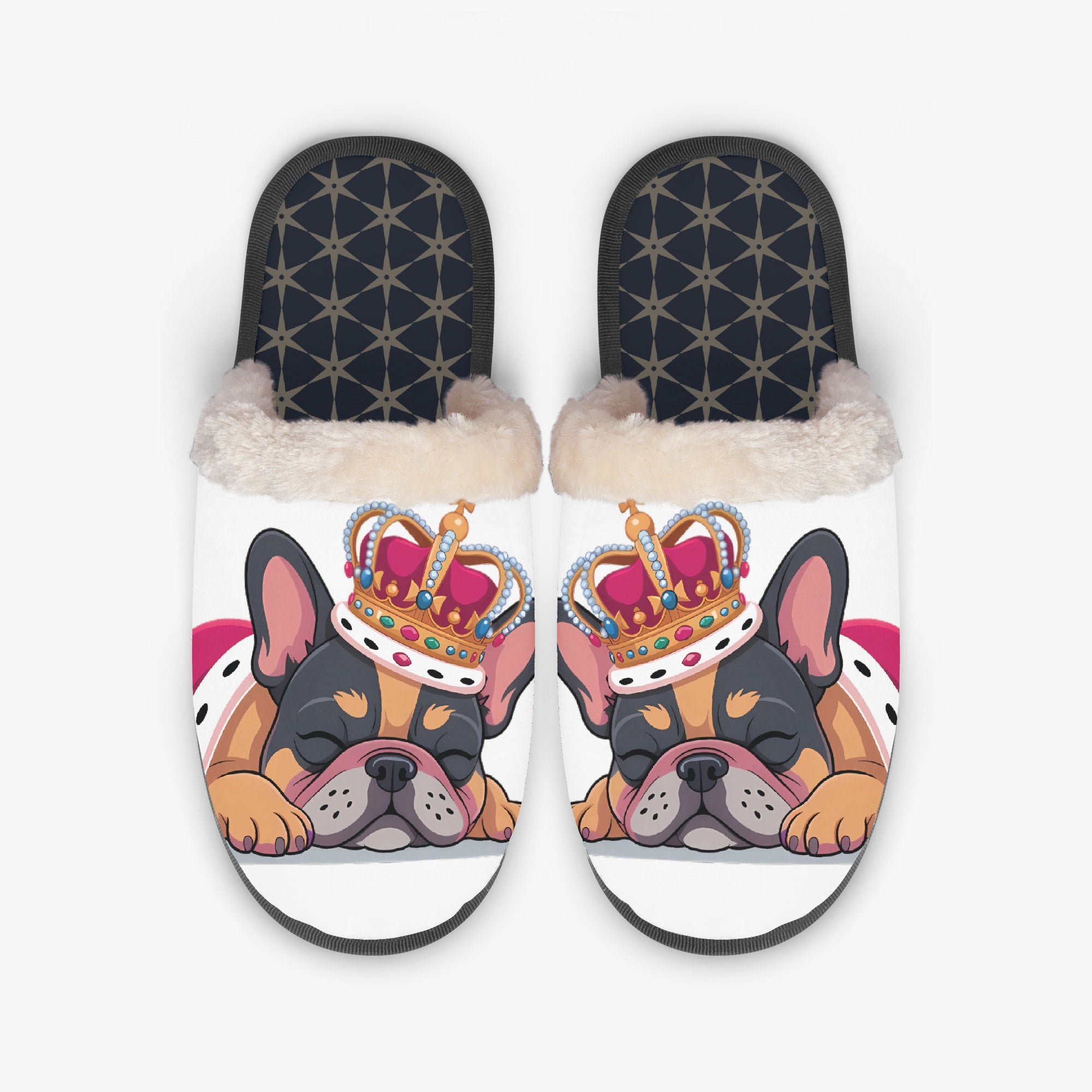 French Bulldog Cozy Soft House Shoes for Dog Moms & Dads-fadou