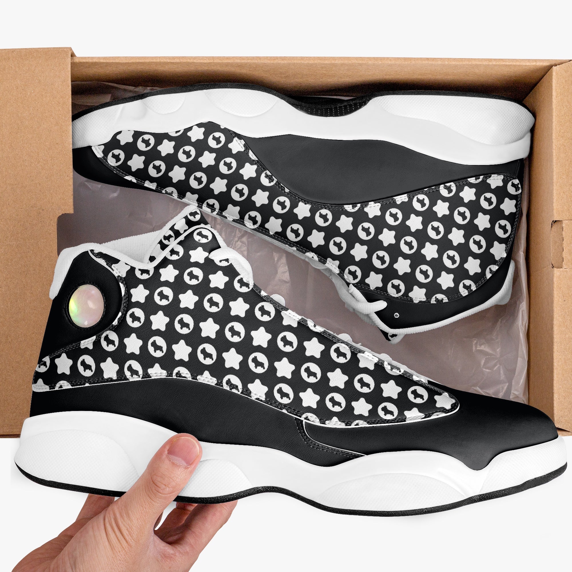 Hamilton French Bulldog High-Top Shoes for Dog Park Days-fadou