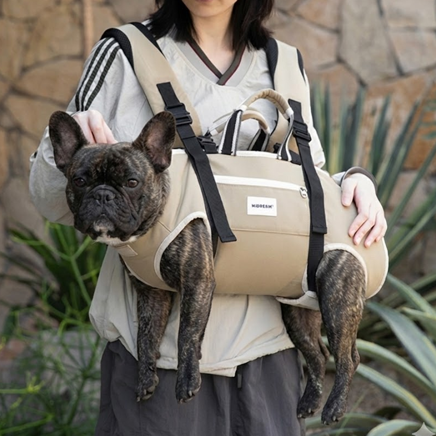 French Bulldog Soft Dog Transport for Outdoor Adventures-fadou