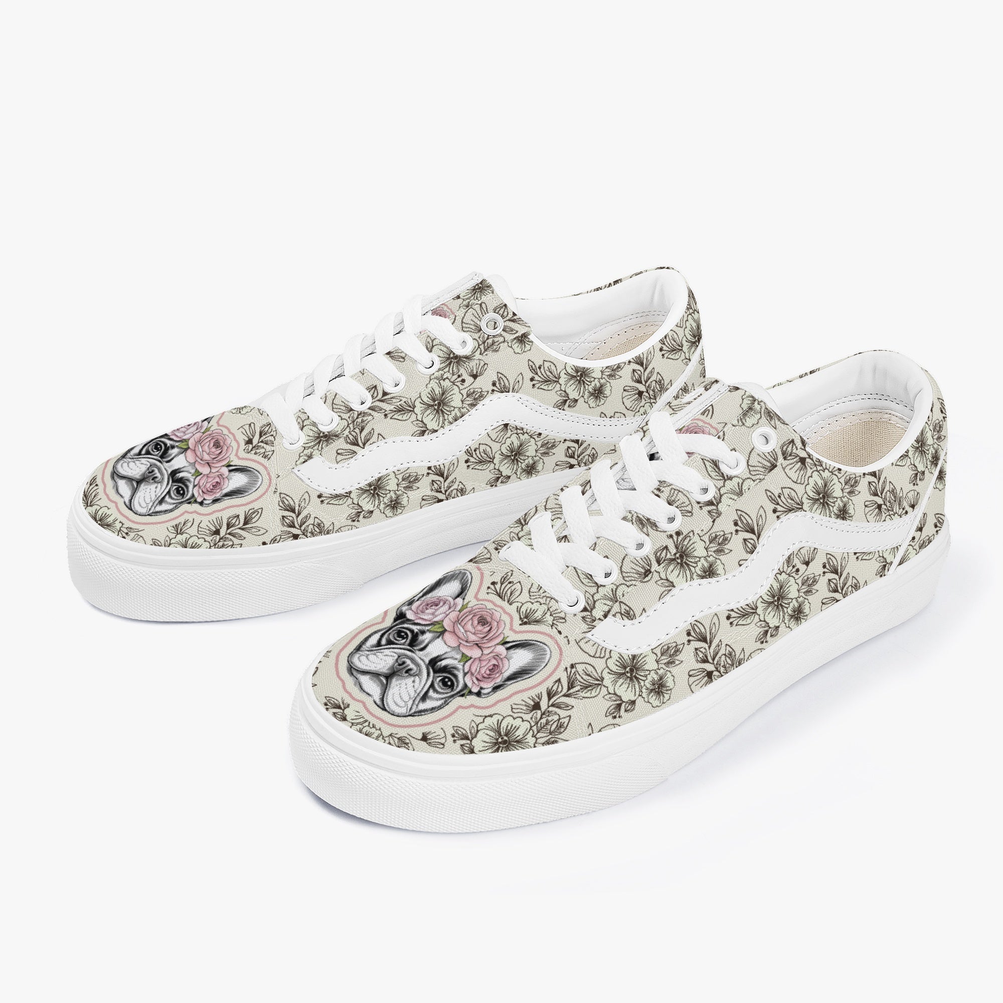 French Bulldog Trendy Classic Sneakers for Bulldog Owners-fadou